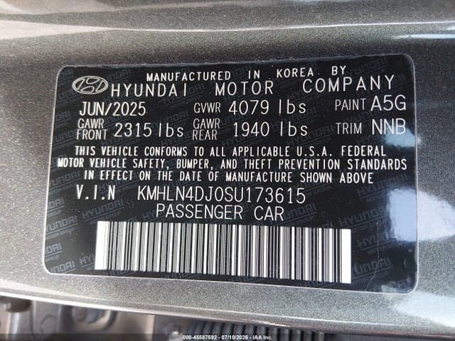 2025 HYUNDAI ELANTRA HYBRID LIMITED 9