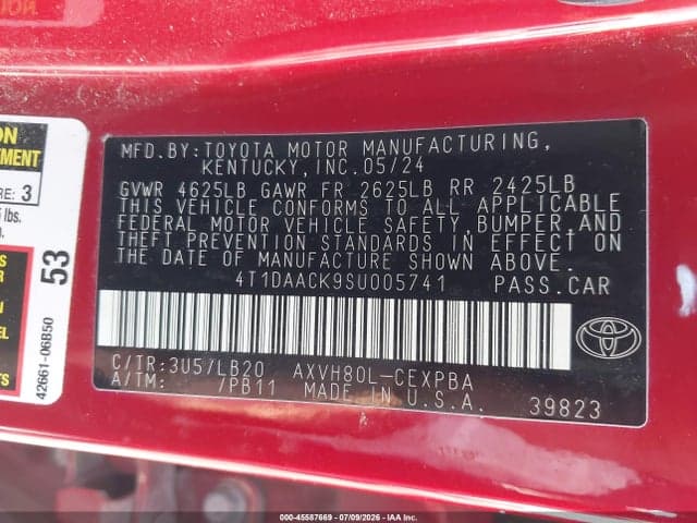 2025 TOYOTA CAMRY XSE 9