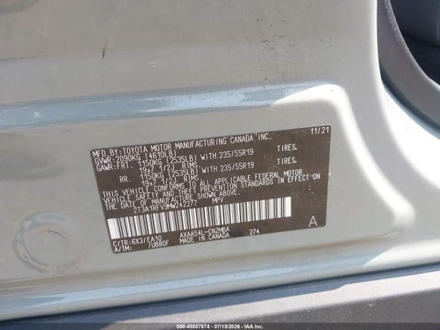 2021 TOYOTA RAV4 XLE PREMIUM 9