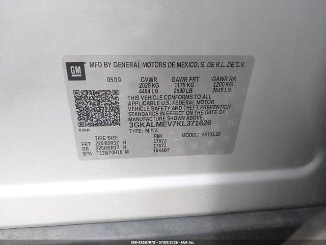 2019 GMC TERRAIN SLE 9