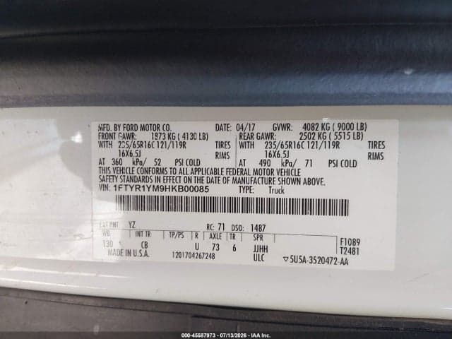 2017 FORD TRANSIT-250 9