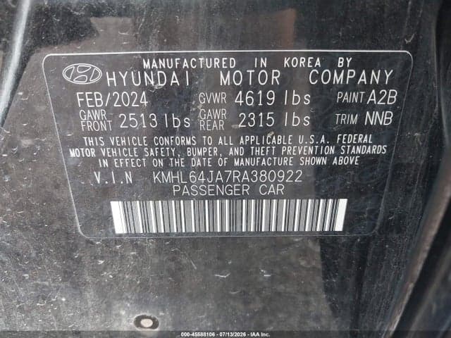 2024 HYUNDAI SONATA SEL 9