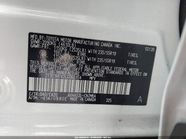 2020 TOYOTA RAV4 XLE PREMIUM 9