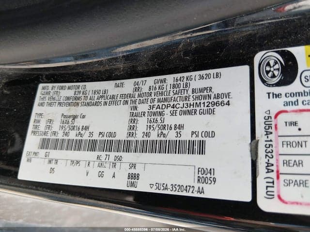 2017 FORD FIESTA TITANIUM 9