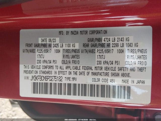 2023 MAZDA CX-5 2.5 S PREFERRED 9