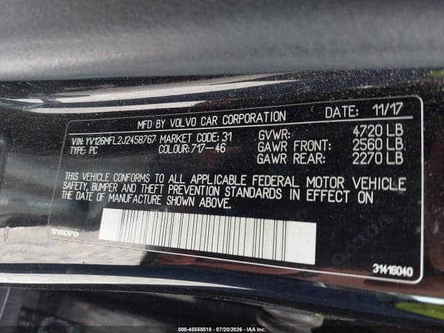 2018 VOLVO S60 T5 DYNAMIC 9
