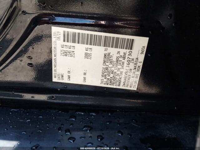 2020 NISSAN MAXIMA SV XTRONIC CVT 9