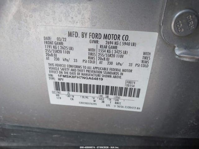 2022 FORD EXPLORER LIMITED 9