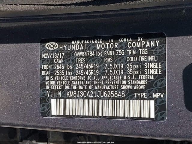 2018 HYUNDAI TUCSON VALUE 9