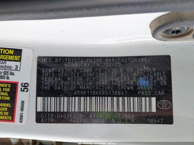 2024 TOYOTA CAMRY LE 9