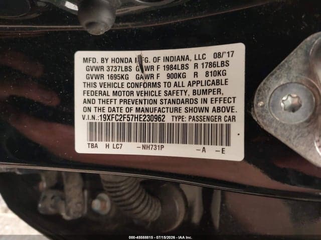 2017 HONDA CIVIC LX 9