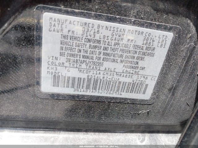 2018 NISSAN SENTRA SR 9