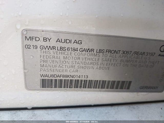 2019 AUDI A8 L 55 9