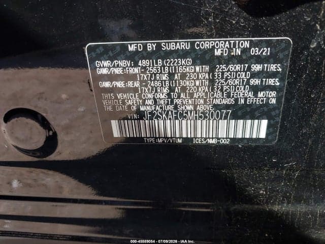 2021 SUBARU FORESTER PREMIUM 9