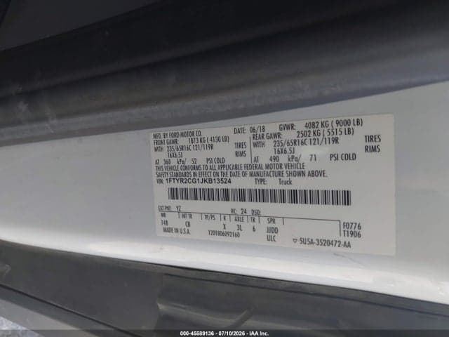 2018 FORD TRANSIT-250 9