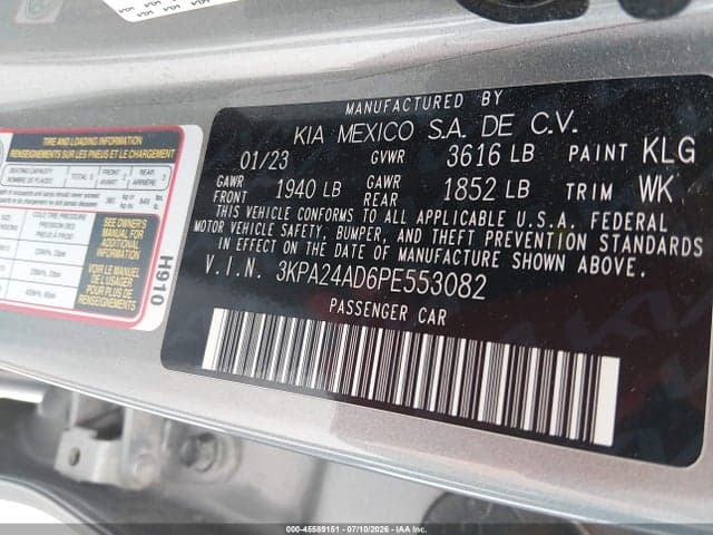 2023 KIA RIO S 9