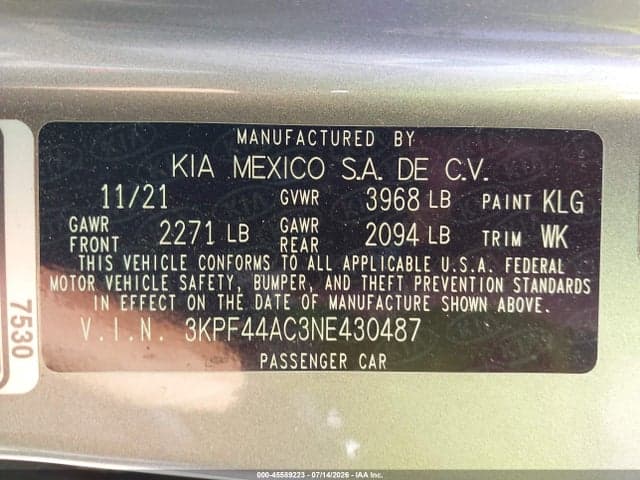 2022 KIA FORTE GT 9