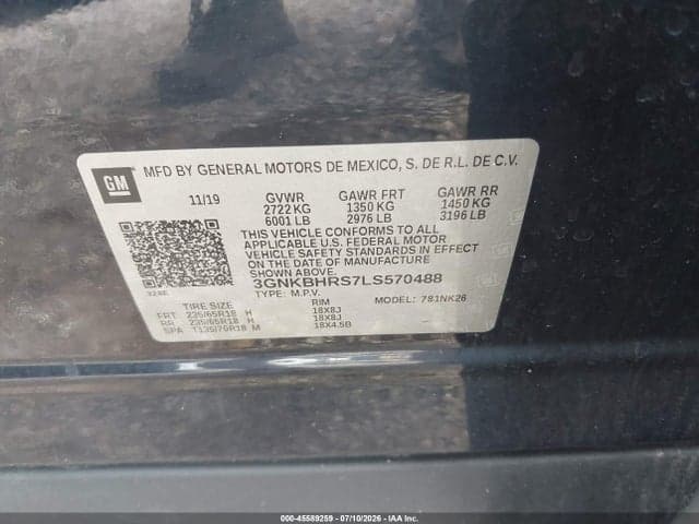 2020 CHEVROLET BLAZER AWD 2LT 9