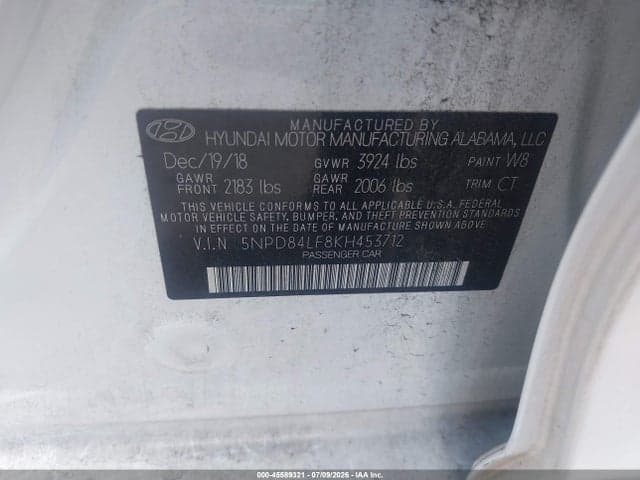 2019 HYUNDAI ELANTRA VALUE EDITION 9