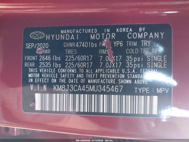 2021 HYUNDAI TUCSON VALUE 9