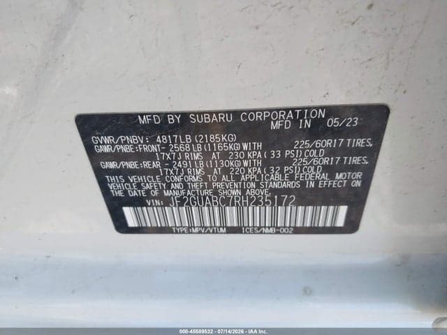 2024 SUBARU CROSSTREK 9