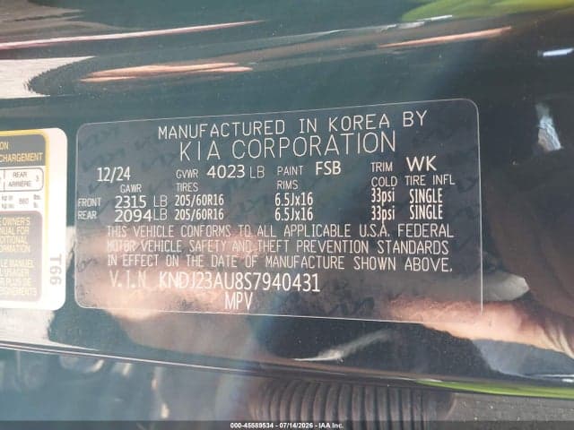 2025 KIA SOUL LX 9
