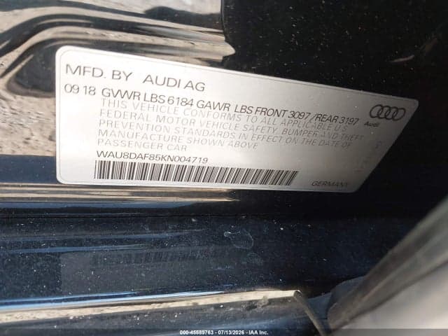 2019 AUDI A8 L 55 9