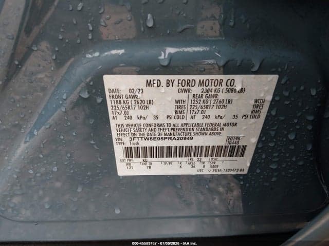 2023 FORD MAVERICK XLT 9