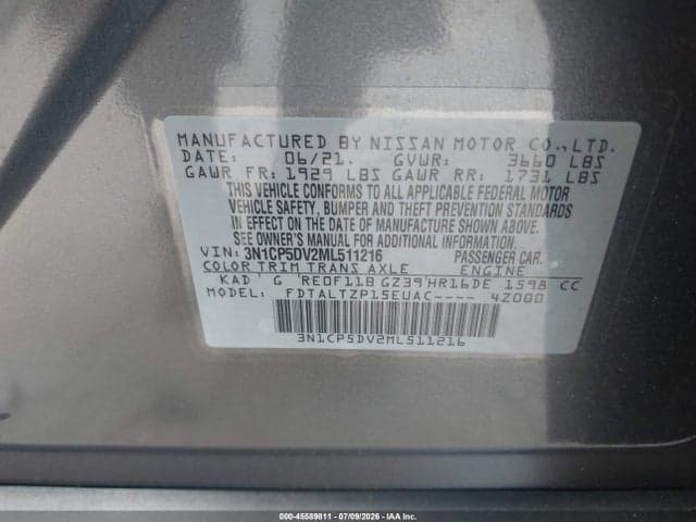 2021 NISSAN KICKS SR XTRONIC CVT 9