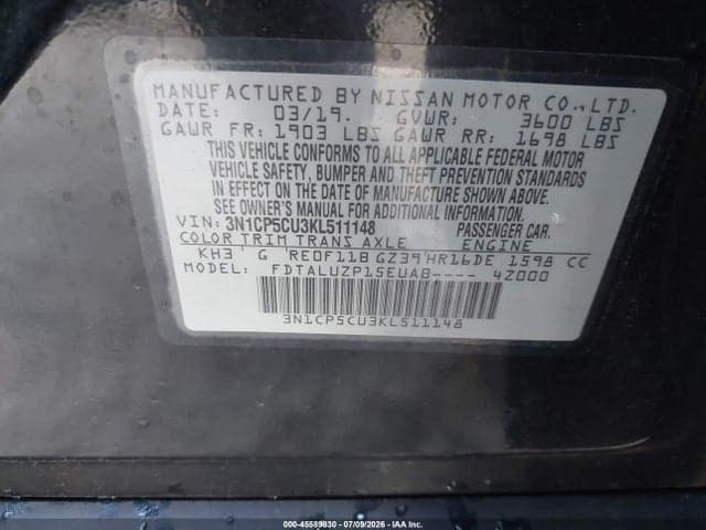 2019 NISSAN KICKS SR 9