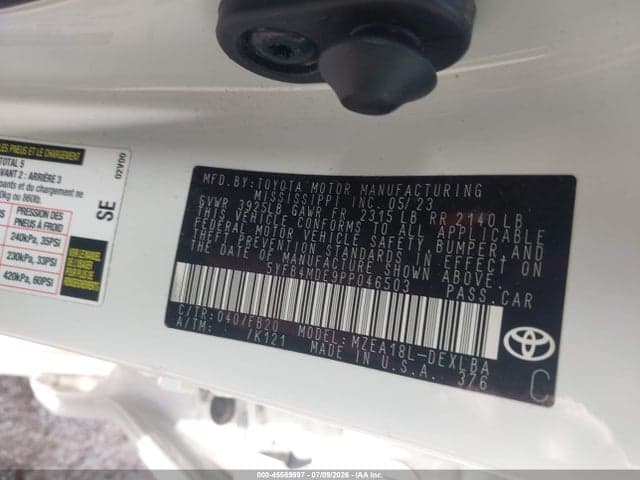 2023 TOYOTA COROLLA LE 9