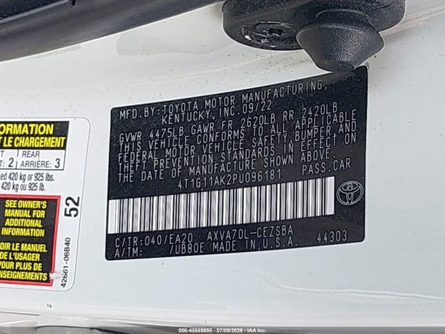 2023 TOYOTA CAMRY SE 9