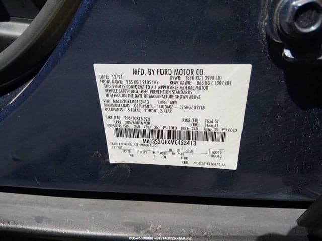 2021 FORD ECOSPORT SE 9