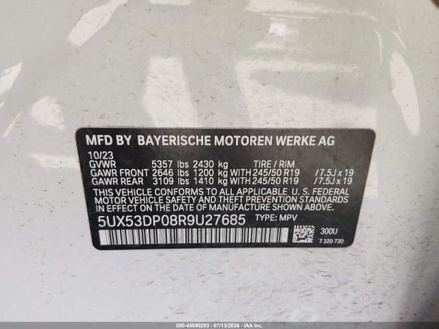 2024 BMW X3 XDRIVE30I 9
