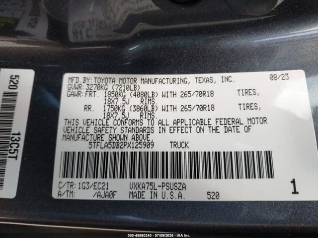 2023 TOYOTA TUNDRA SR5 9