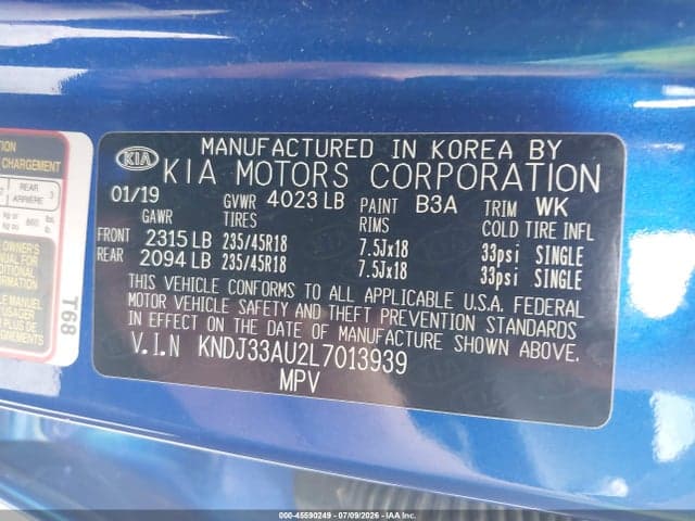 2020 KIA SOUL EX 9