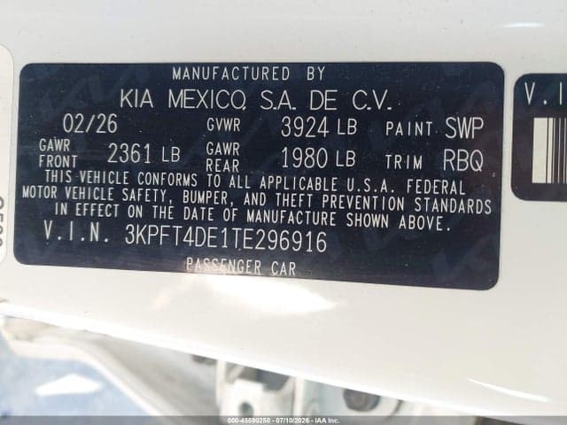 2026 KIA K4 LX 9
