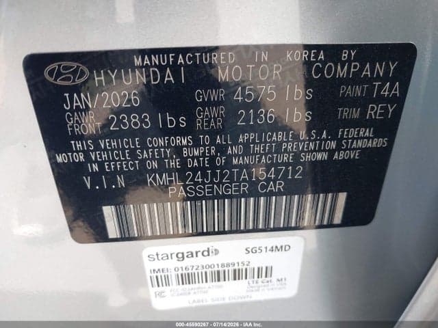 2026 HYUNDAI SONATA HYBRID BLUE 9