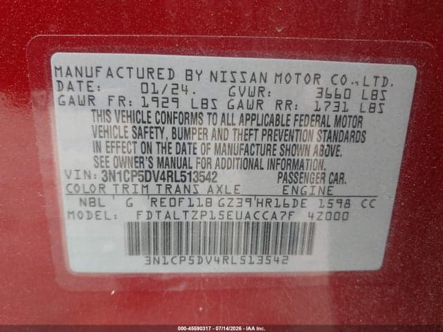 2024 NISSAN KICKS SR XTRONIC CVT 9