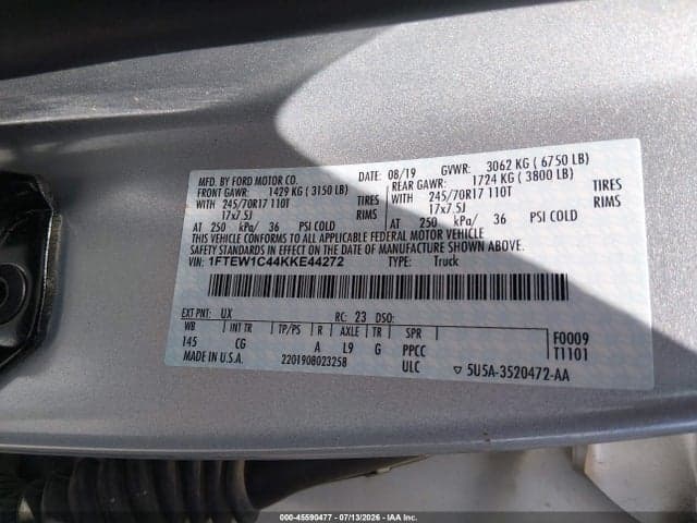 2019 FORD F-150 XL 9