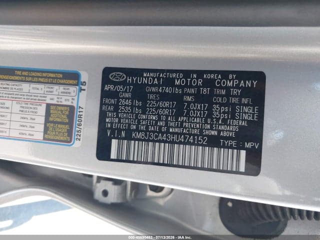 2017 HYUNDAI TUCSON SE PLUS 9