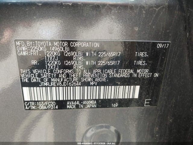 2018 TOYOTA RAV4 HYBRID XLE 9