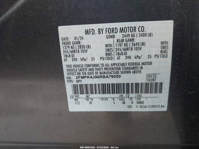 2024 FORD EDGE SEL 9