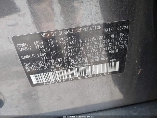 2024 SUBARU OUTBACK 9