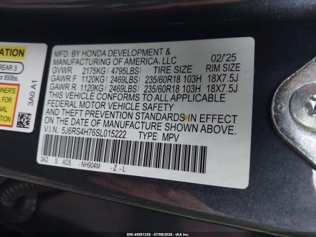 2025 HONDA CR-V EX-L AWD 9