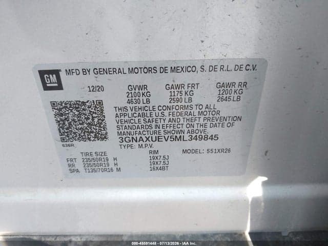 2021 CHEVROLET EQUINOX AWD LT 9