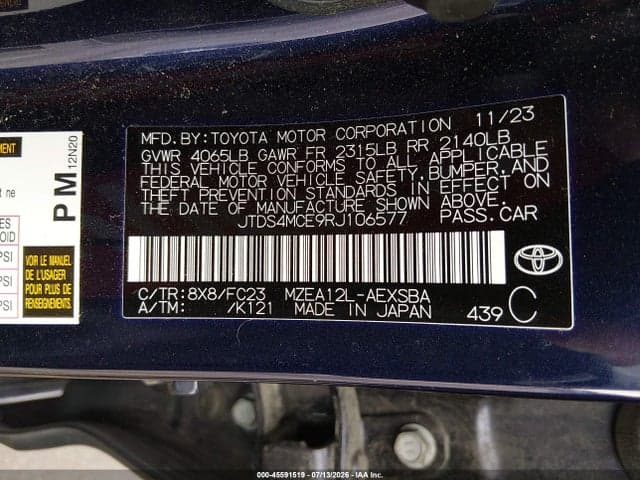 2024 TOYOTA COROLLA SE 9