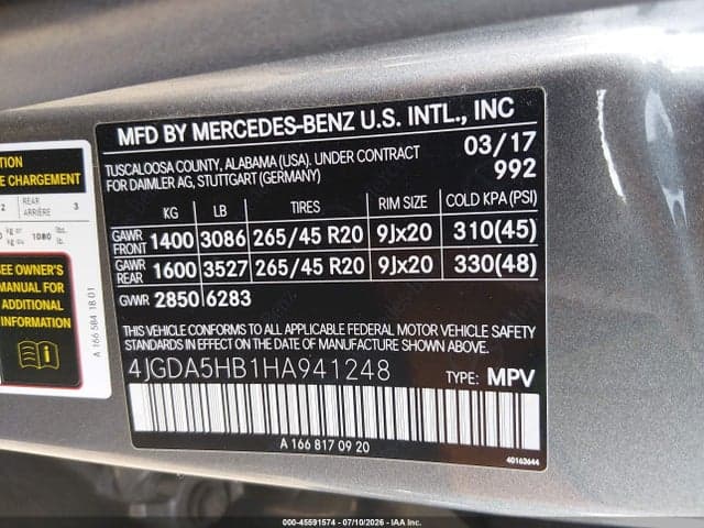 2017 MERCEDES-BENZ GLE 350 4MATIC 9