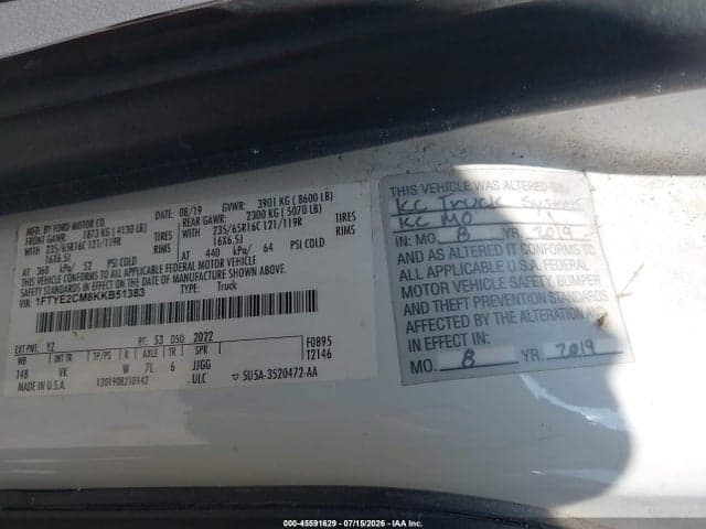 2019 FORD TRANSIT-150 9