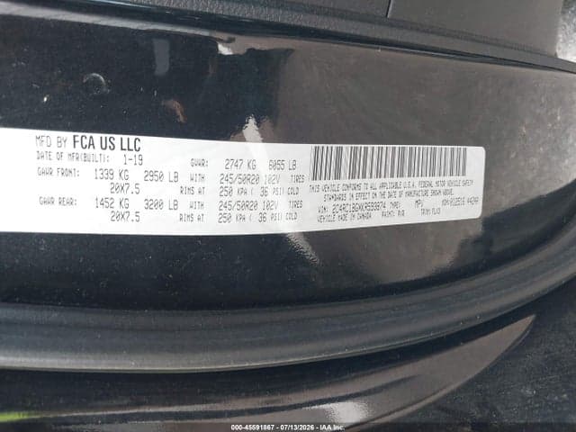 2019 CHRYSLER PACIFICA TOURING L 9